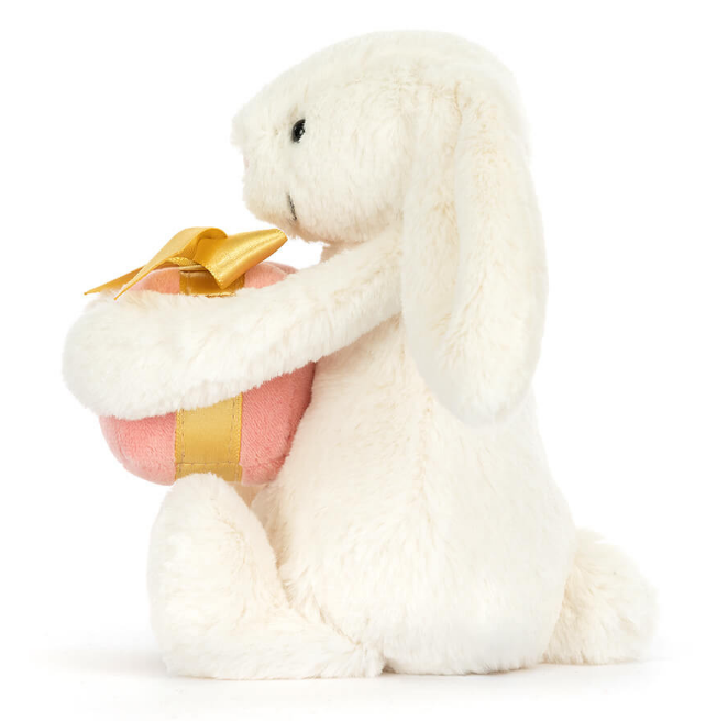 BB6PRN BASHFUL BUNNY WITH PRESENT