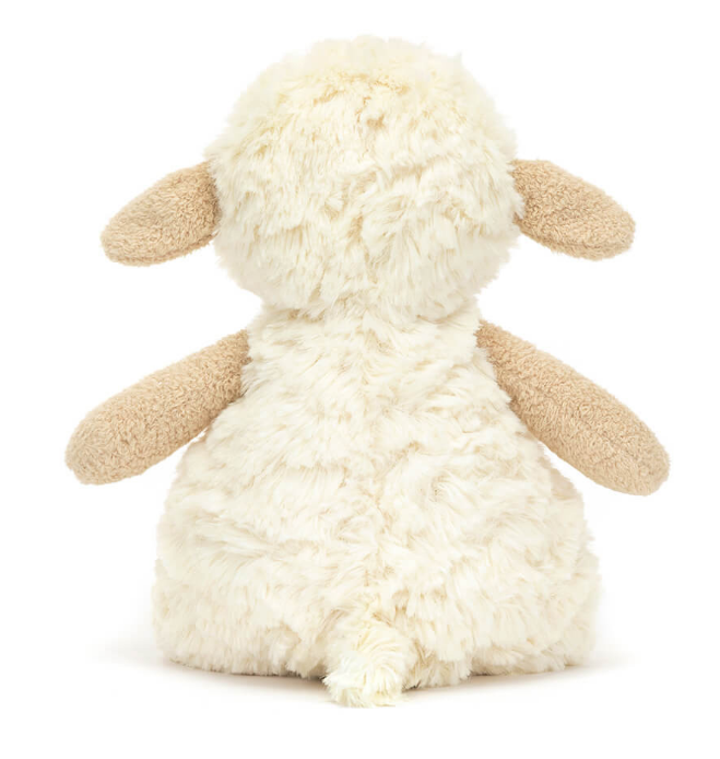 LO4L LOLLIE LAMB pecora peluche girata di schiena jellycat