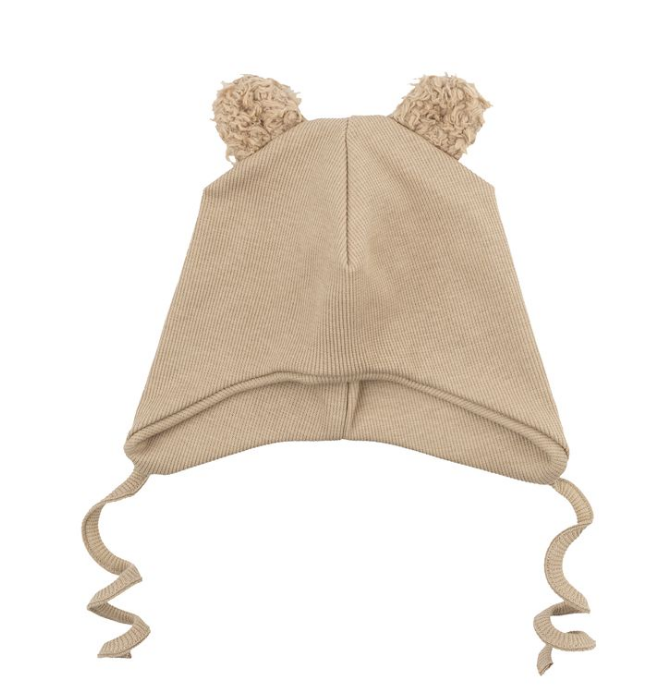 BERRETTO TEDDY TAG. 42/44 CON ORECCHIE BEIGE 64-42-143