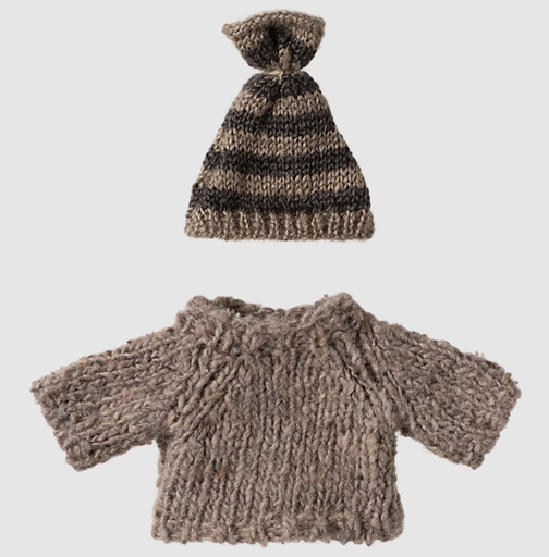 17-4213-00 MAGLIONE E CAPPELLO A MAGLIA INVERNALE