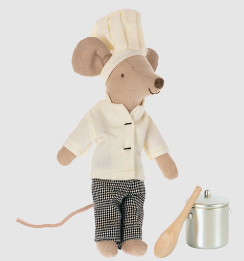 17-4208-00 CHEF MOUSE W.SOUP POT& SPOON