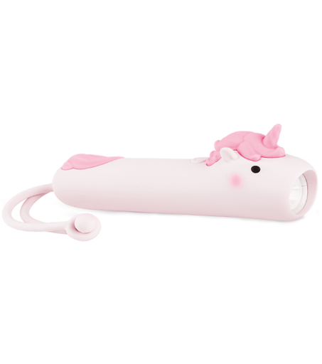 52-0087 TORCIA IN MORBIDO SILICONE UNICORNO LUMINOSITA' REGOLABILE